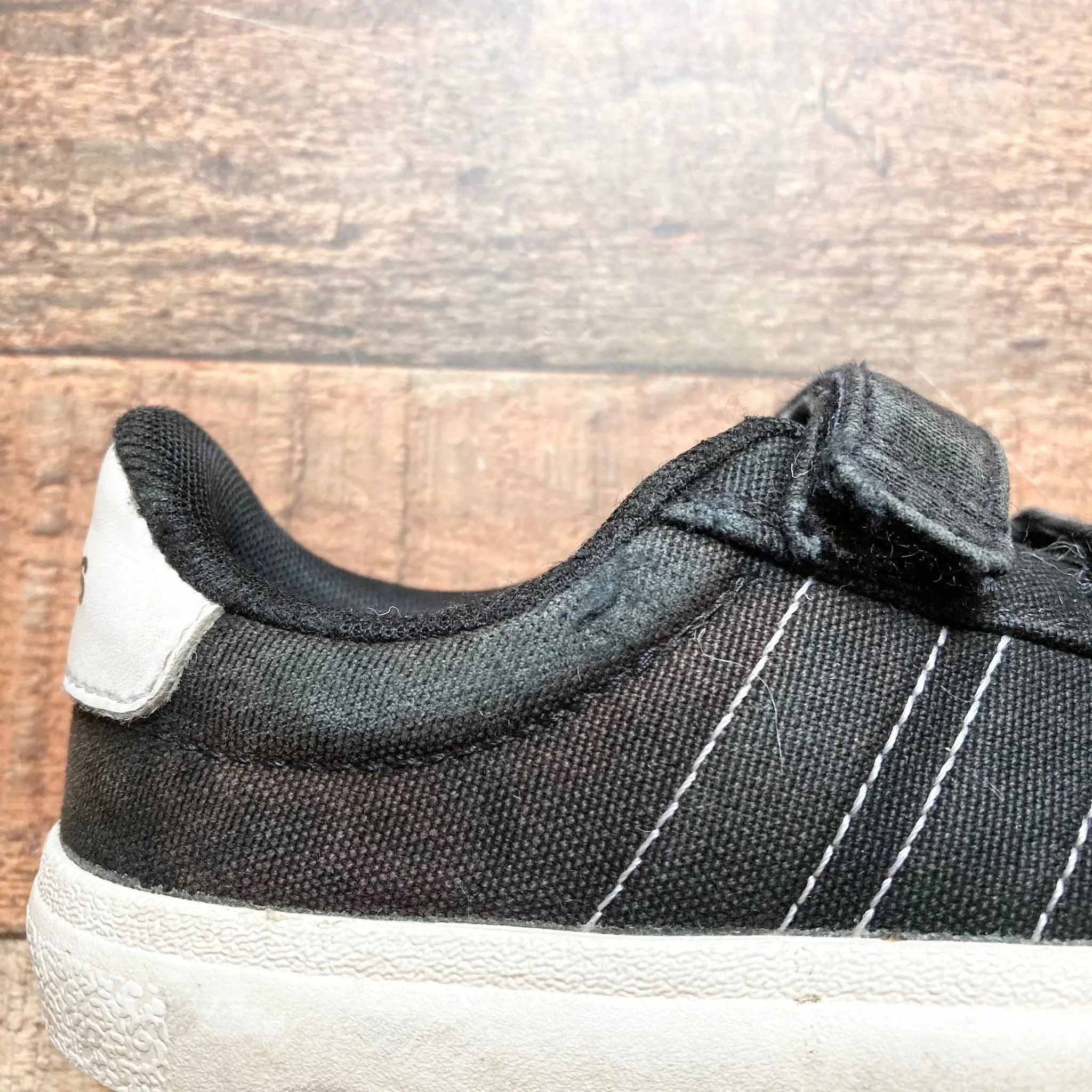 Adidas Black Canvas Velcro Sneakers-Size 10.5K (see notes)