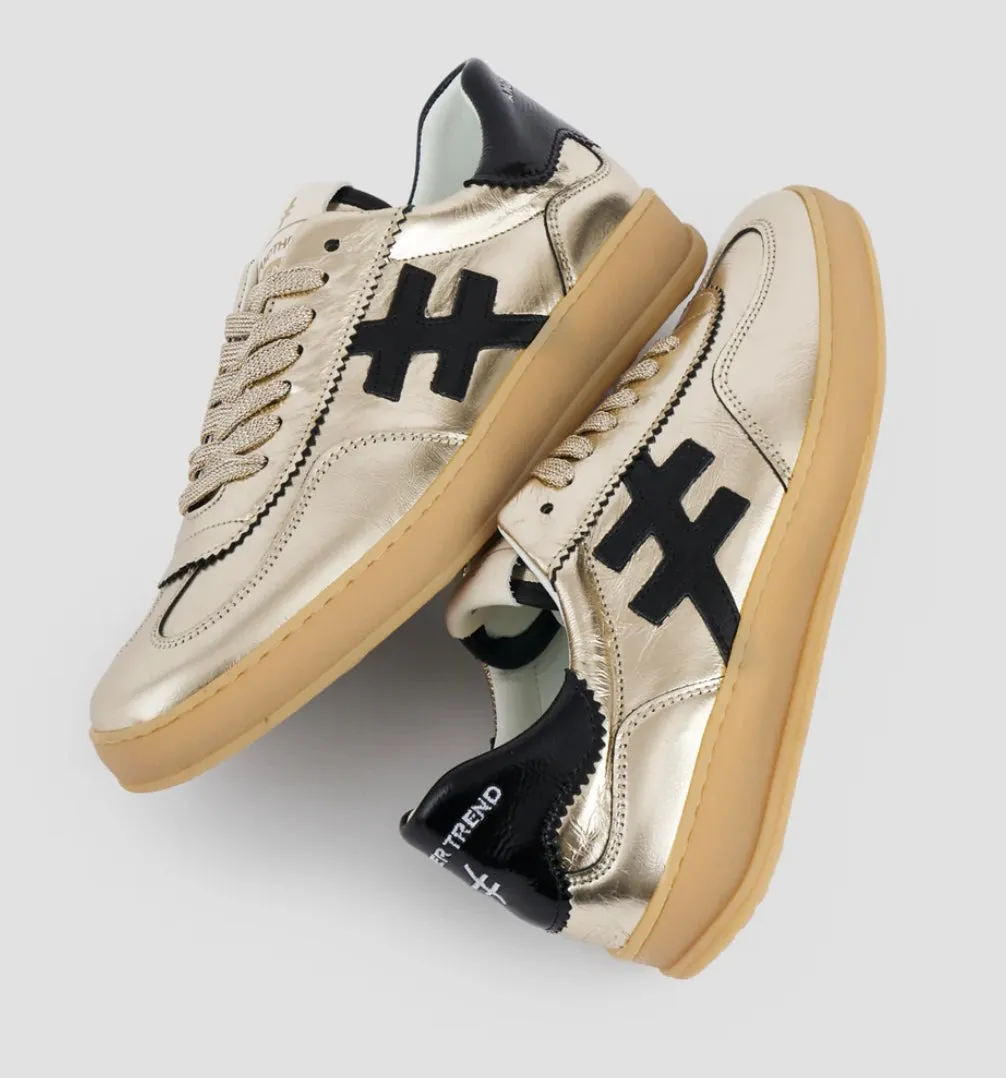 ANOTHER TREND gold and black sneakers