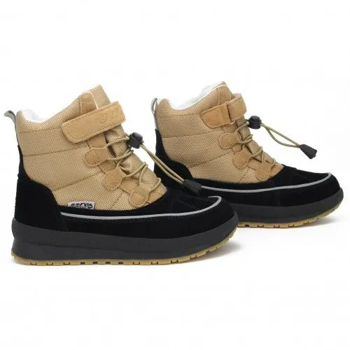 Bartek Kids' Black and Beige Insulated Ankle Boots | 17288003
