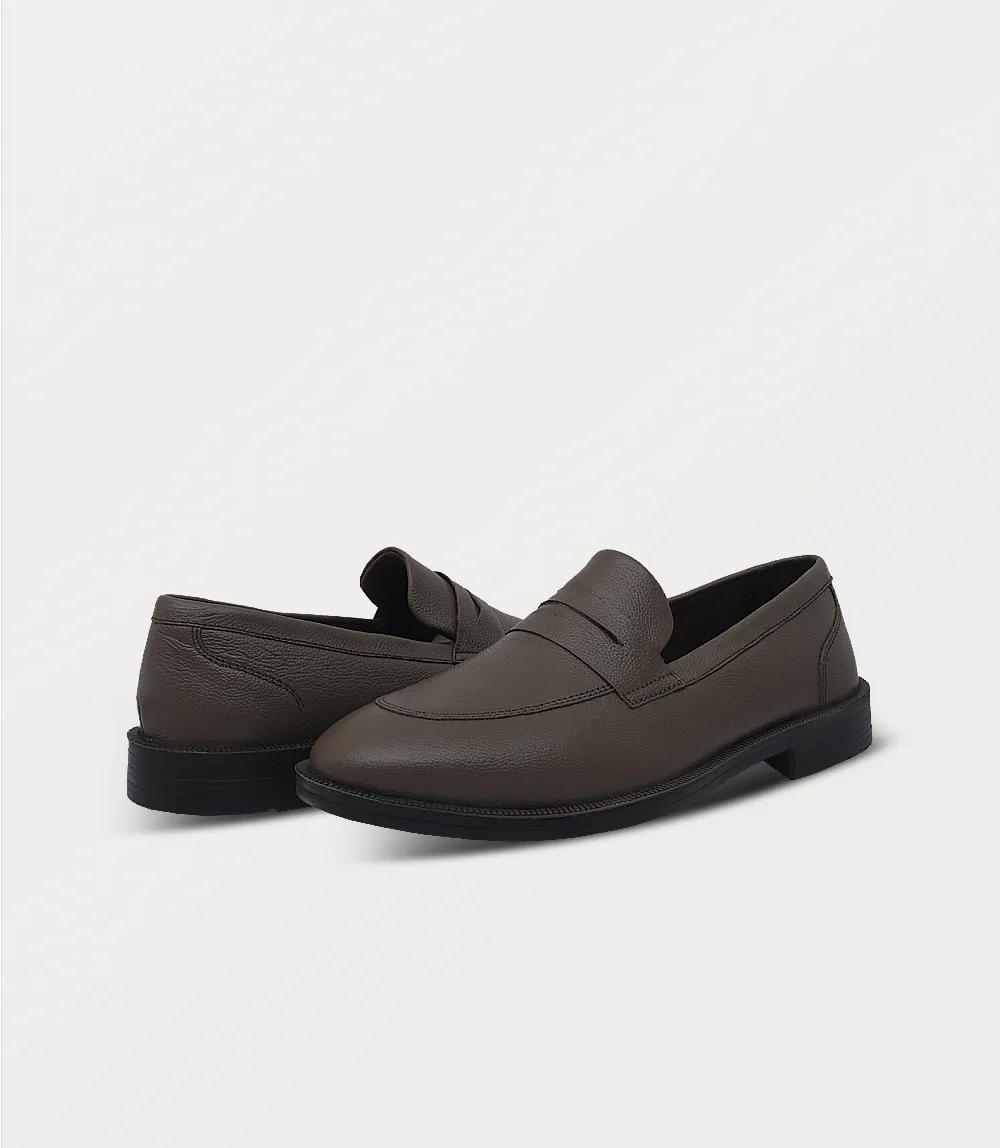 BM5268-BROWN-Men Slip On
