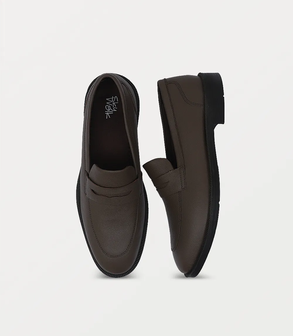 BM5268-BROWN-Men Slip On