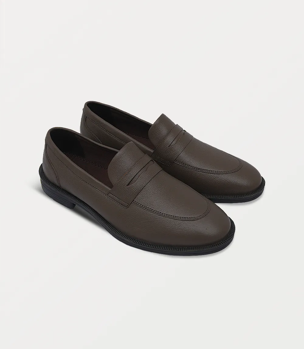BM5268-BROWN-Men Slip On