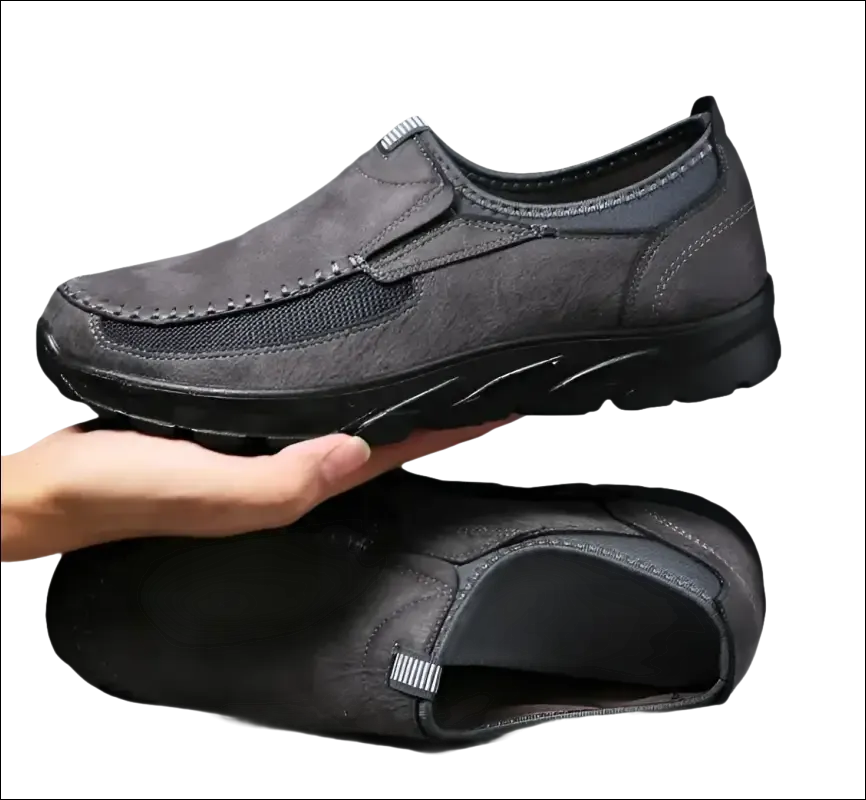 Brown Leather Slip On Formal Shoes