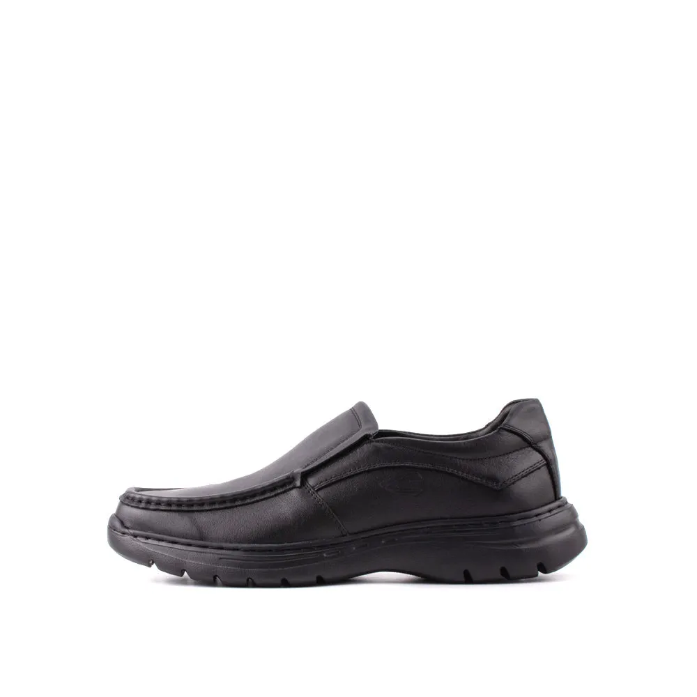 camel active Leather Elegant Slip On Formal Shoes Men Black GARDNER 802404-HX1-1