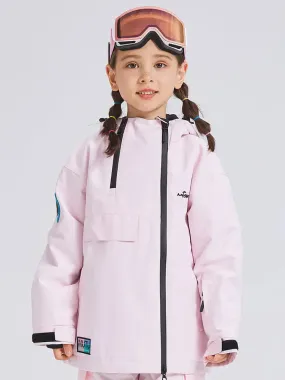 Children Hooded Ski Jacket Outdoor Insulated Snowboarding Coat