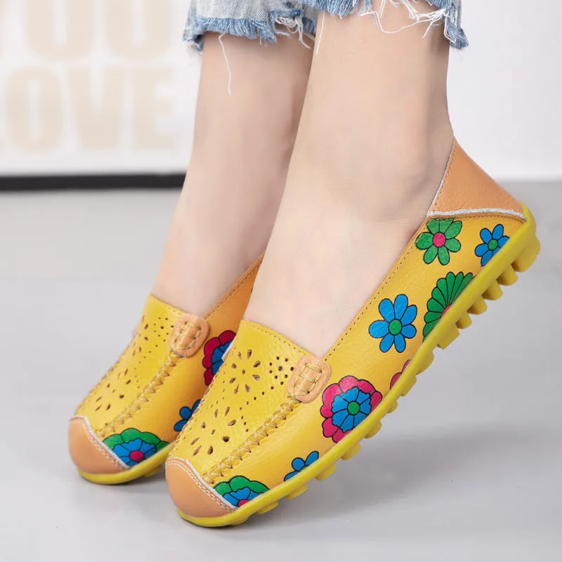 Comfy Flat Walking Shoes For Seniors Driver Shoes