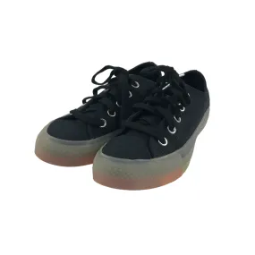 Converse All Star Trainers Shoe Size 3 Black with Multicolour transparent soles