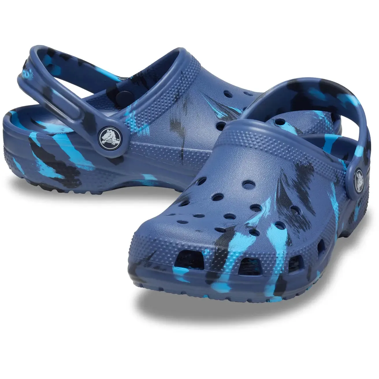 Crocs - Classic Marbled Clog Toddlers (Navy/Multi)