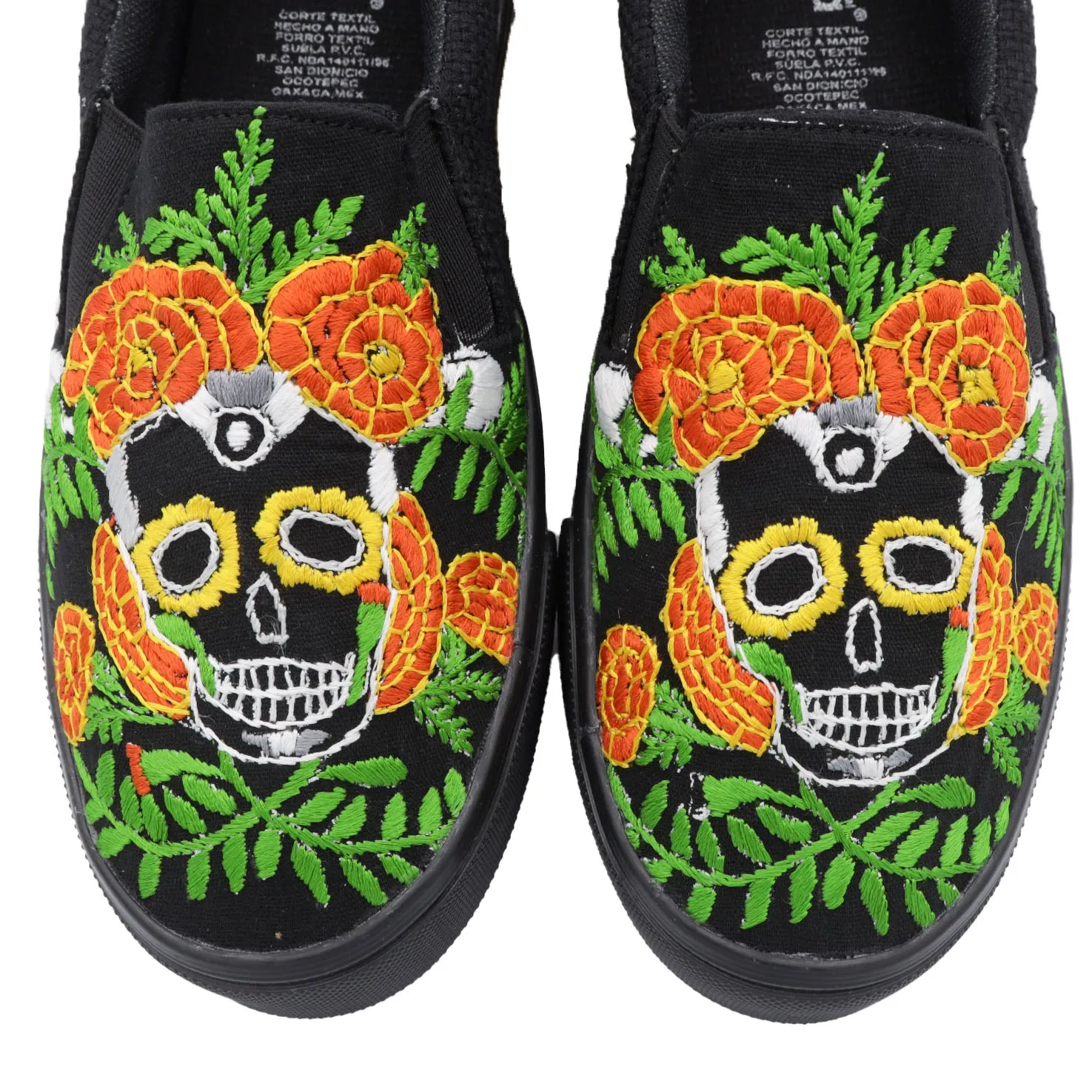 Día de los Muertos Embroidered Sneakers