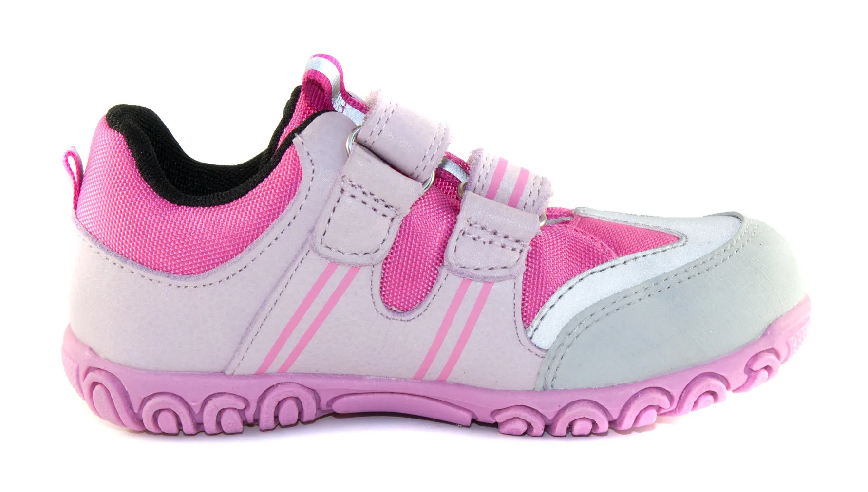 D.D. Step little kid girl waterproof double strap shoes light pink size US 8.5-12