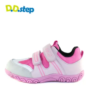 D.D. Step little kid girl waterproof double strap shoes light pink size US 8.5-12