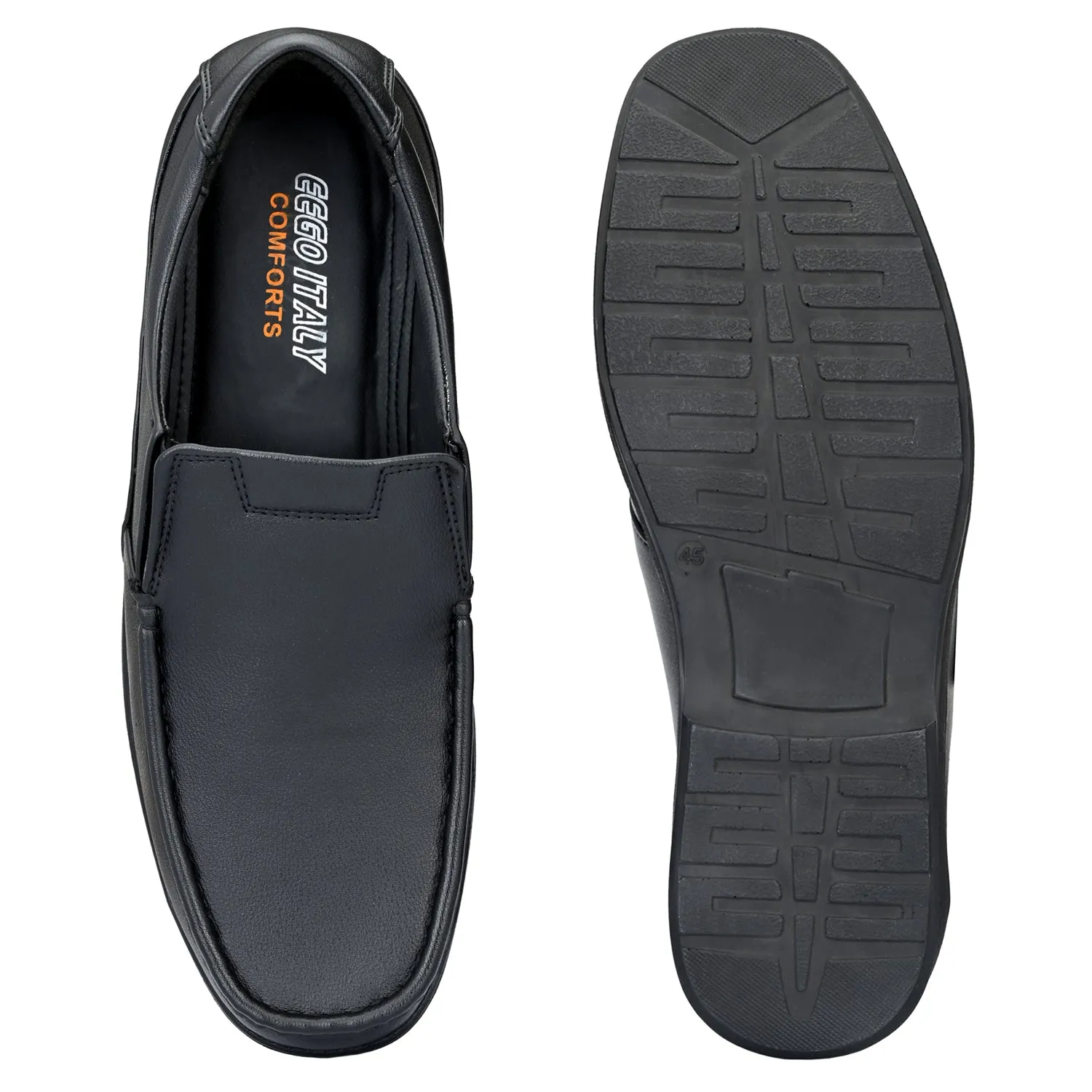 Eego Italy Plus Size Light Weight Comfortable Formal Shoes GT-9-BLACK