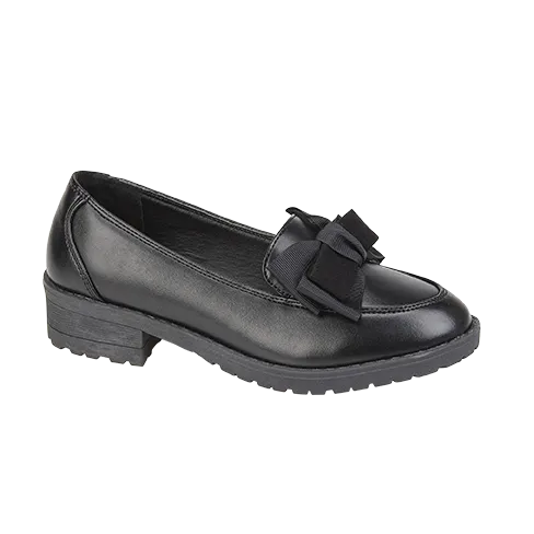 Girls healed Shoe with Bow in Black