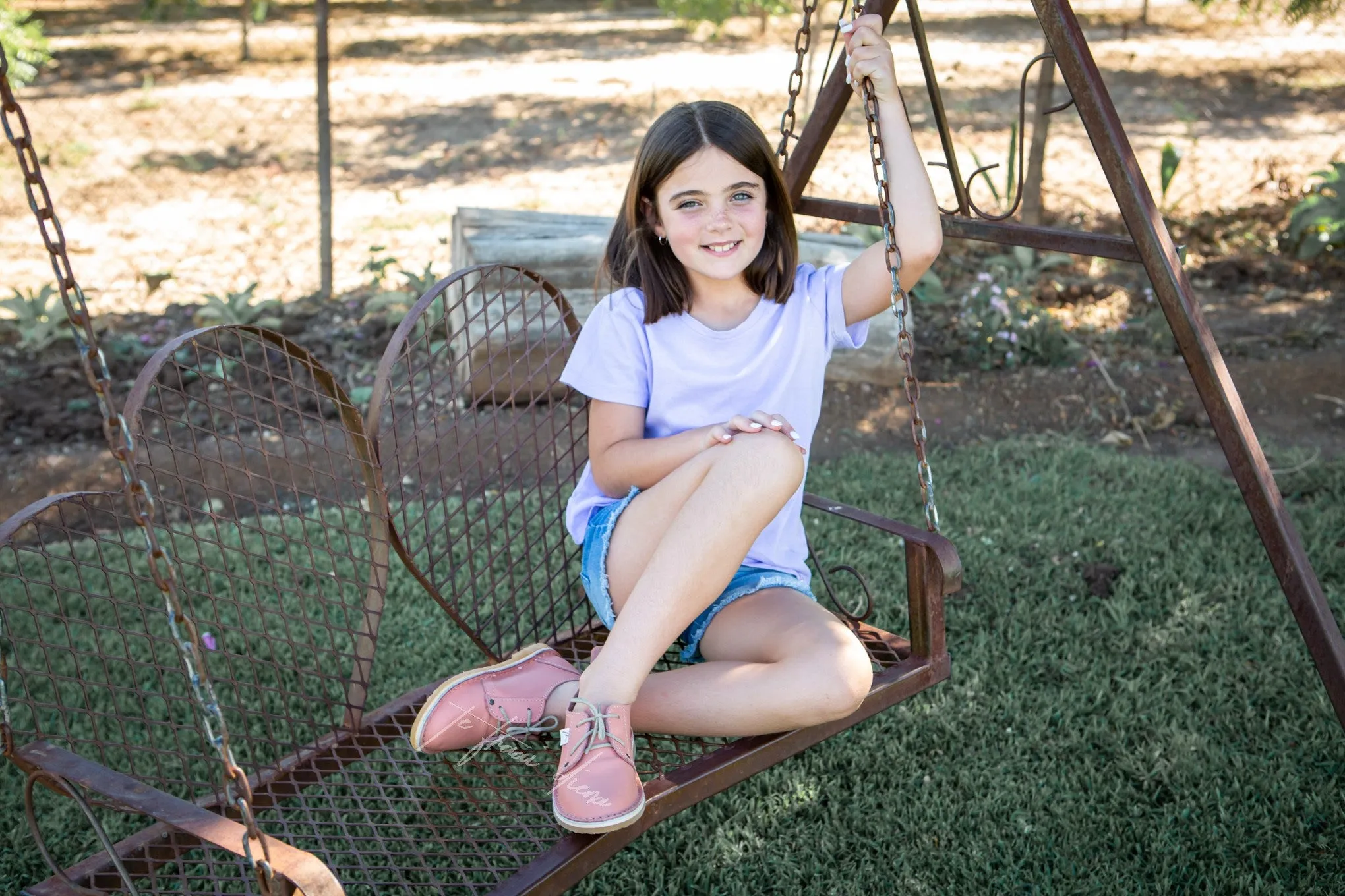 Girls Vellies - Rose Pink