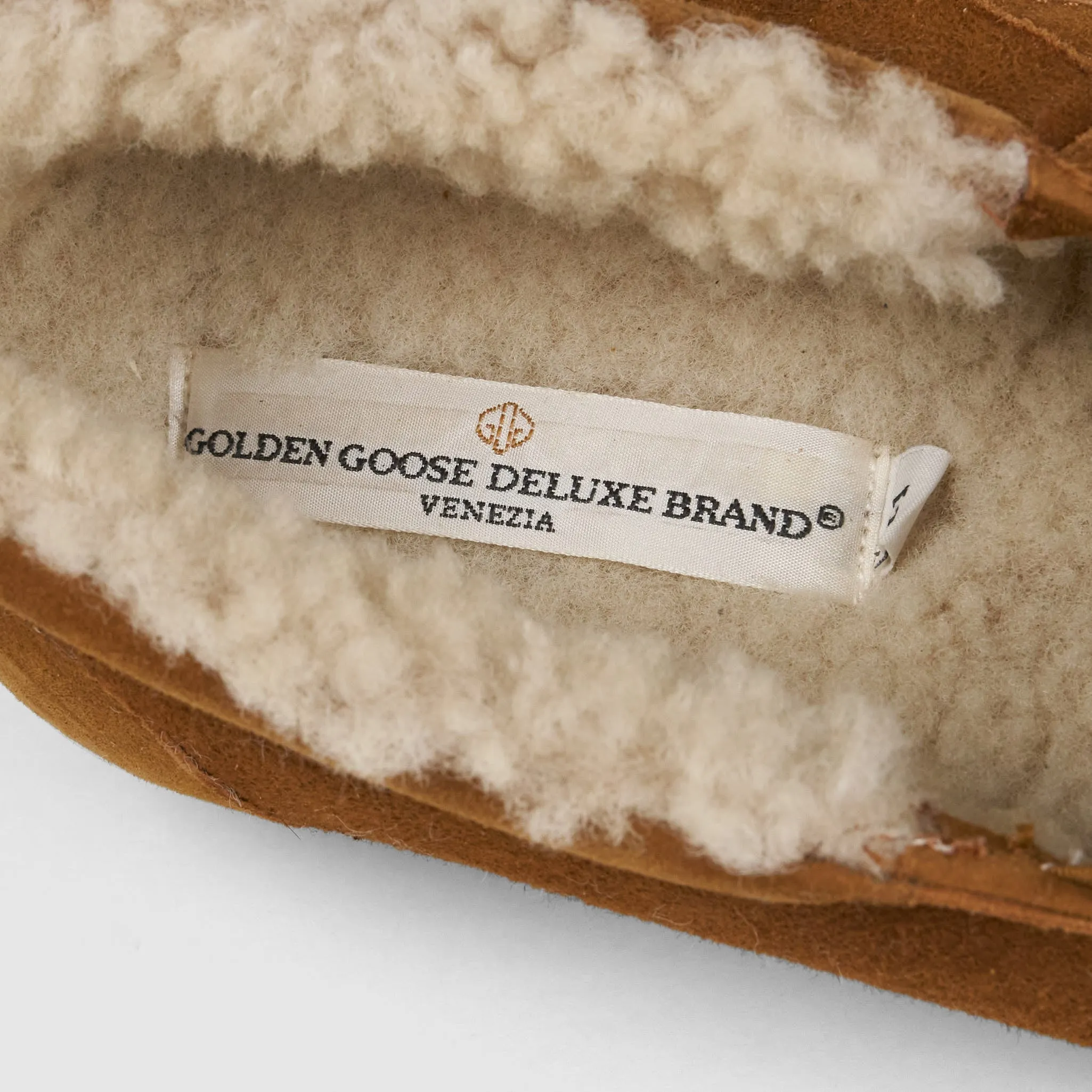 Golden Goose Shearling Slip On Sneakers