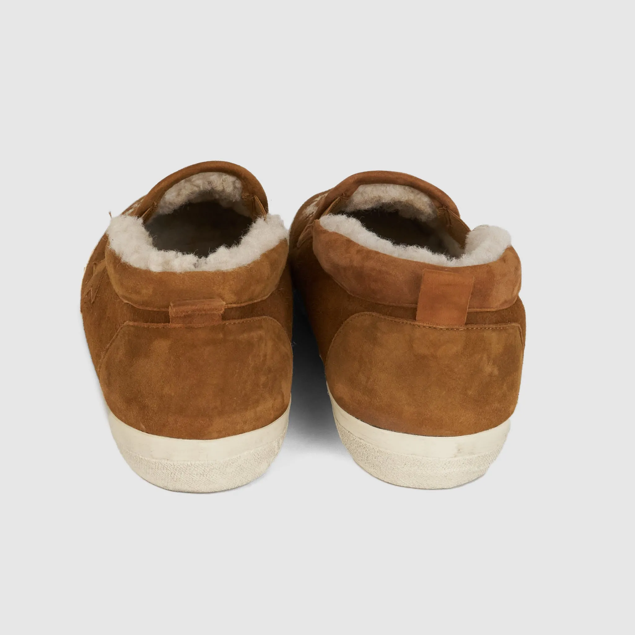 Golden Goose Shearling Slip On Sneakers