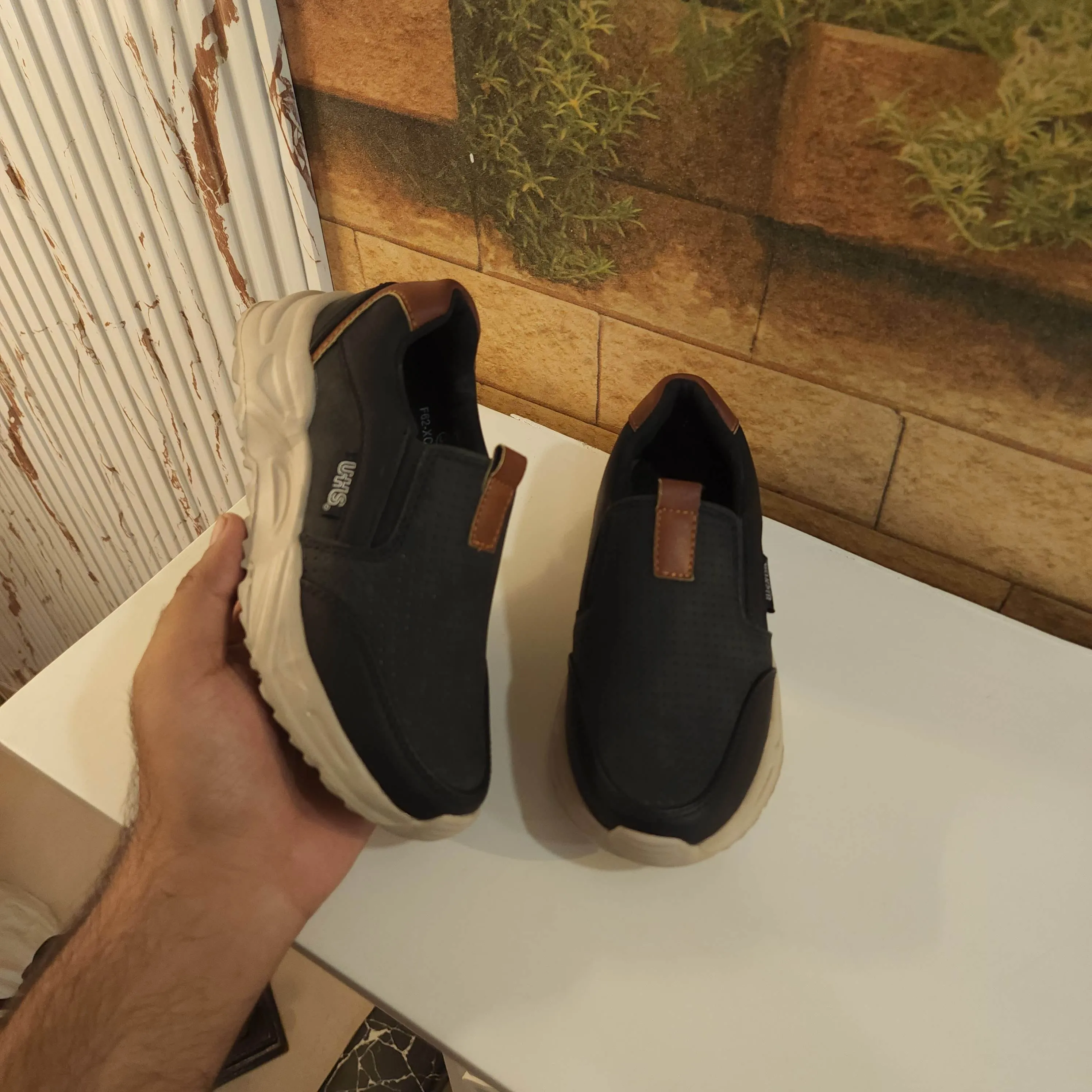 Kids Black/Brown Casual Shoes