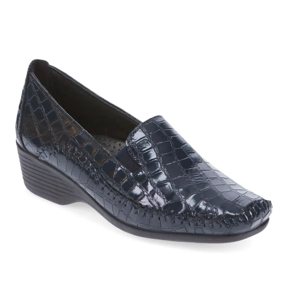 Leather Slip-On Heeled Shoes - NAP39019 / 326 161