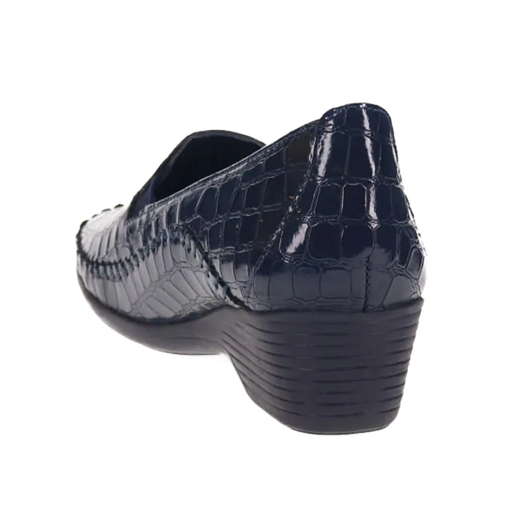 Leather Slip-On Heeled Shoes - NAP39019 / 326 161