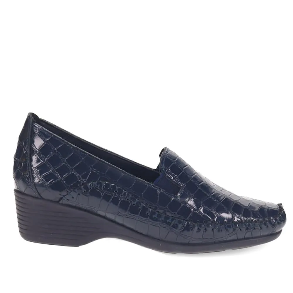 Leather Slip-On Heeled Shoes - NAP39019 / 326 161