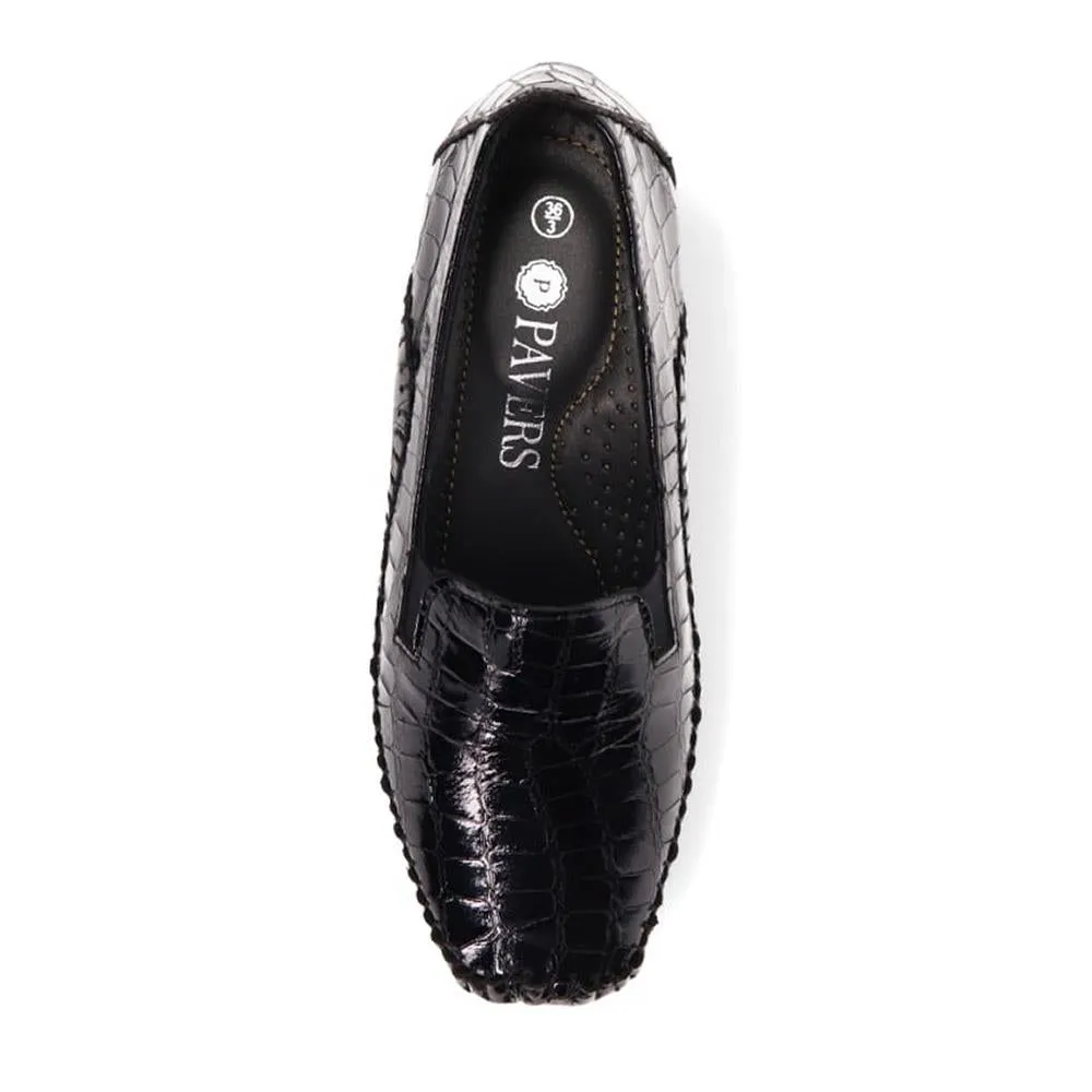 Leather Slip-On Heeled Shoes - NAP39019 / 326 161