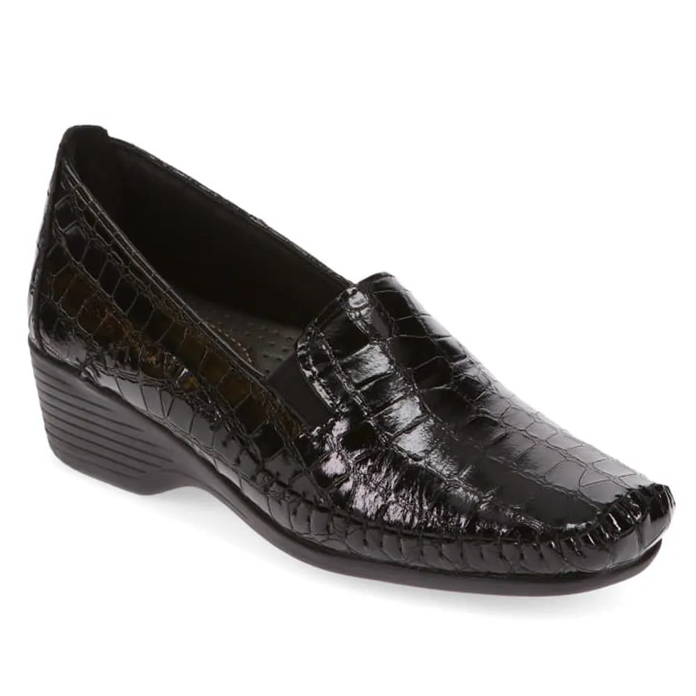 Leather Slip-On Heeled Shoes - NAP39019 / 326 161