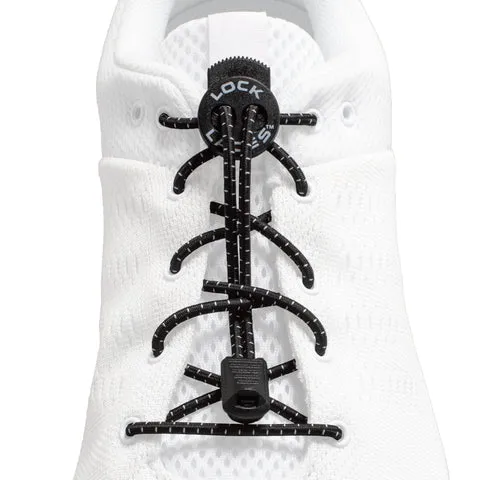Lock Laces Original No-Tie Shoelaces - Black