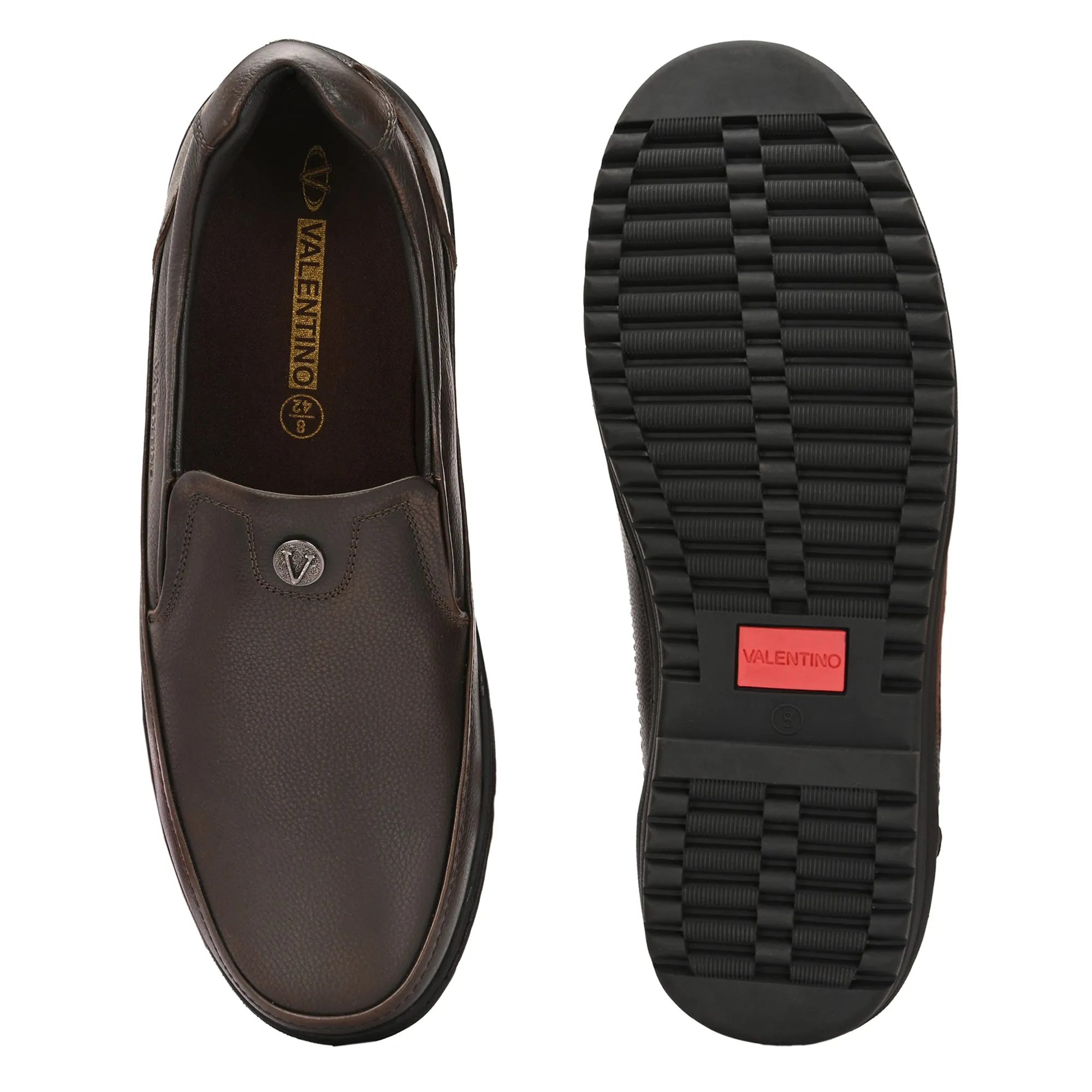 Men Premium Leather Black Slip-On Formal Shoes | Available in sizes 5 UK to 12 UK (Fit-02-Pine)