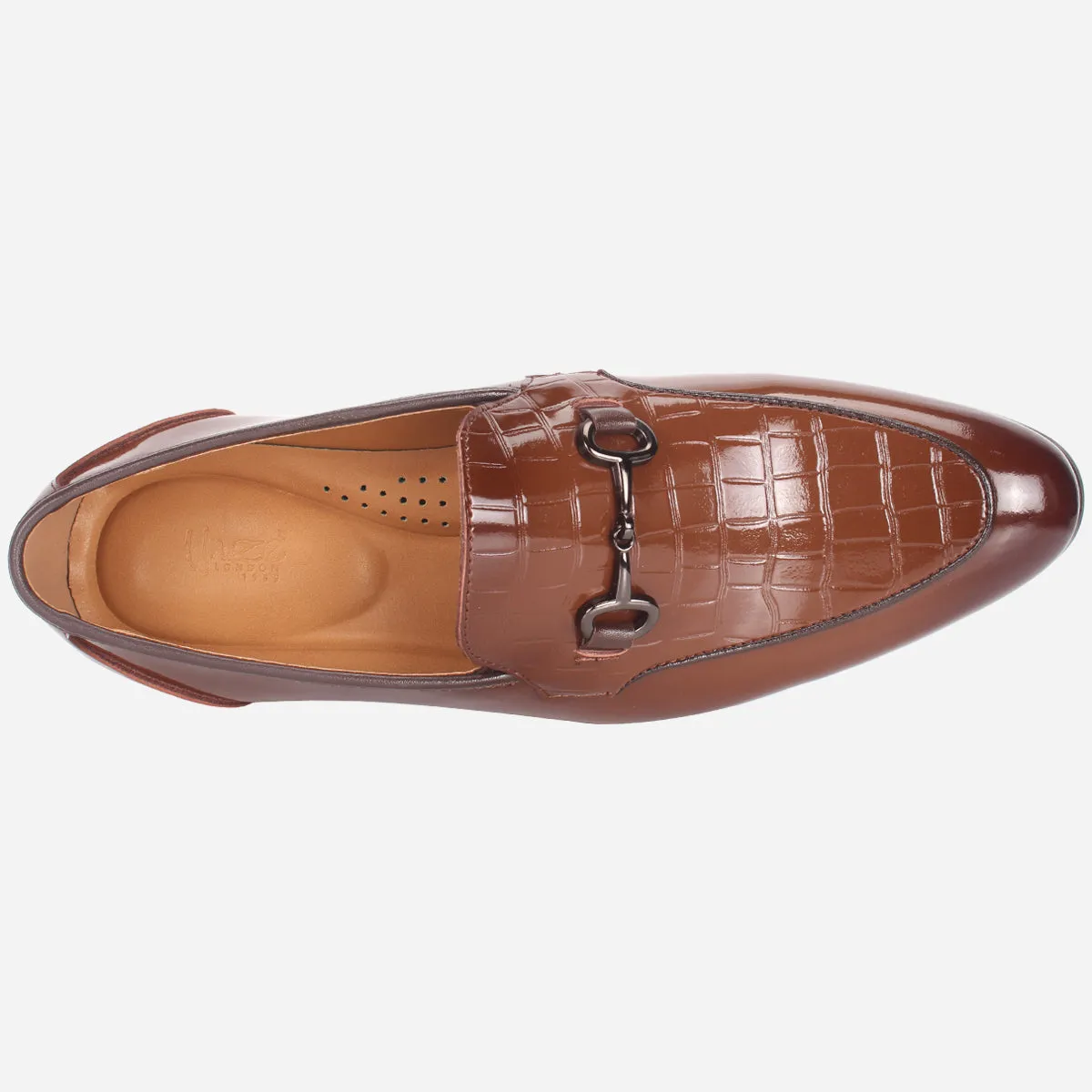 Mens "KAZIN" Leather Office Formal Slide In Shoes