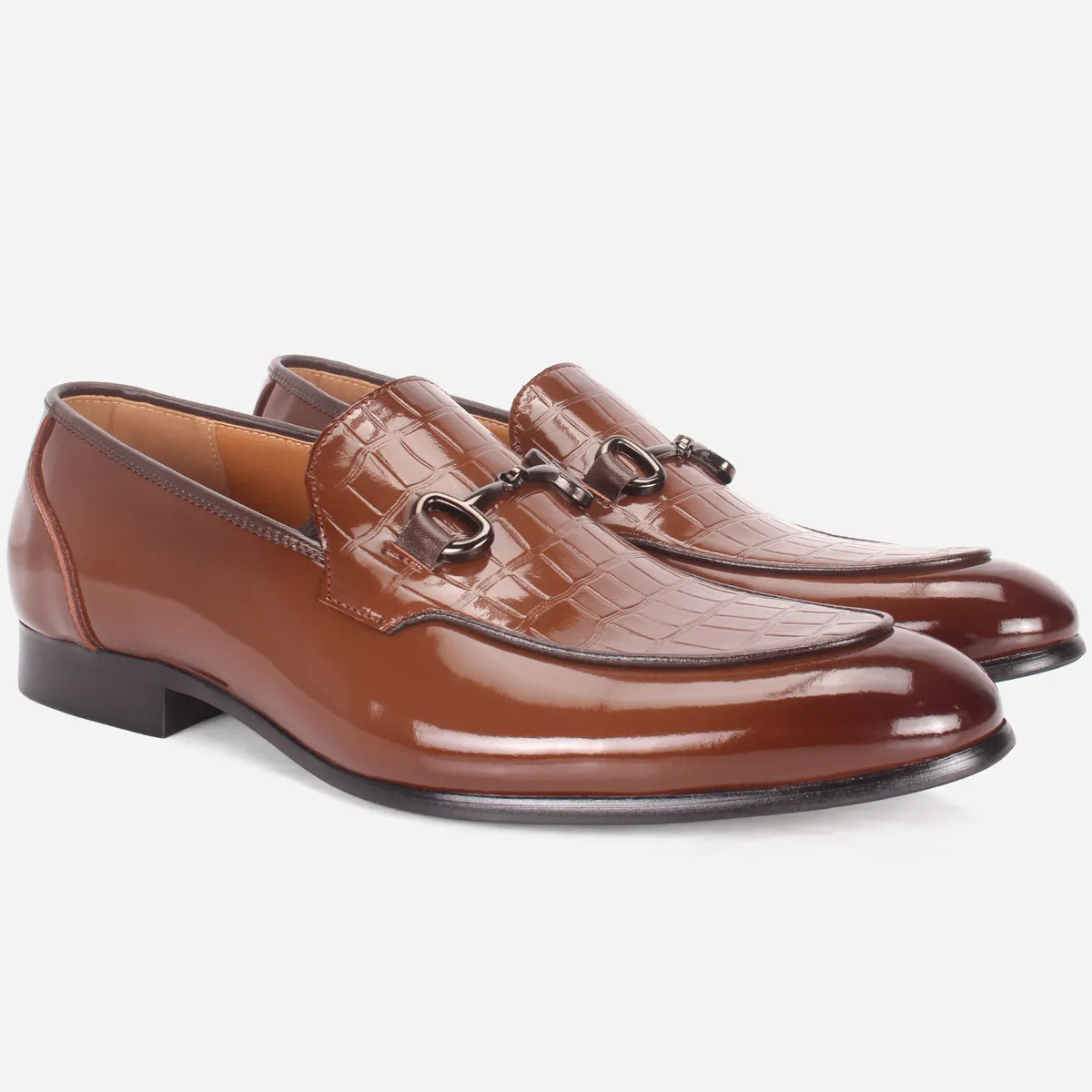 Mens "KAZIN" Leather Office Formal Slide In Shoes