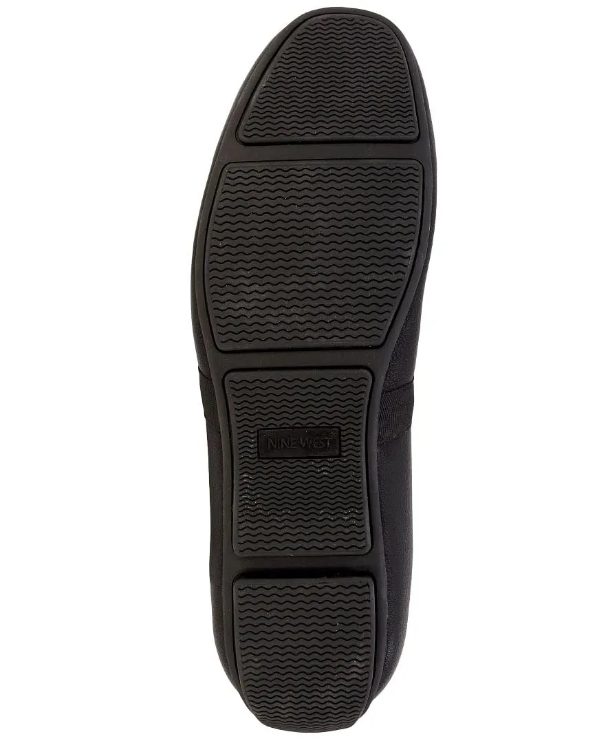 Nine West Men's Driving Moccasins with Buckle - Stylish Penny Loafers for Effortless Slip-On Style and Comfortable Footwear for Casual and Formal Occasions-Damian-Black Size-10.5