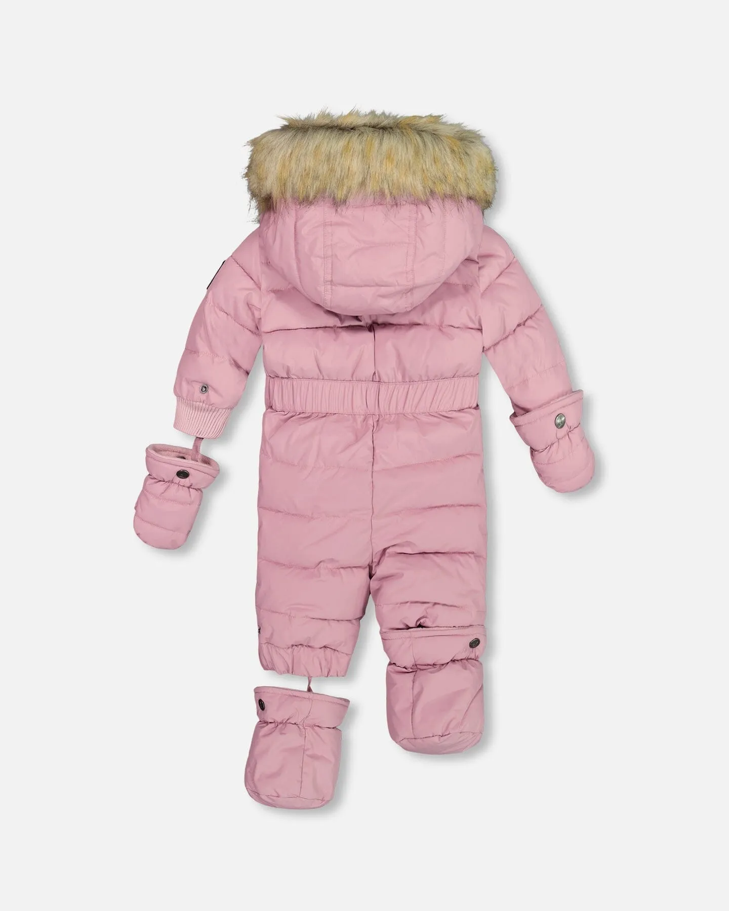 One Piece Baby Snowsuit Orchid