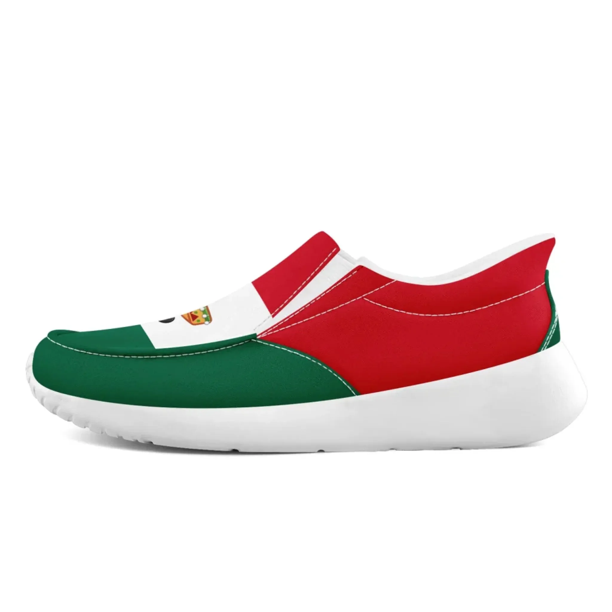 Personalized Mexico  Flag Sneakers, Custom  Comfortable and Patriotic Casual Shoes, Slip On Shoes