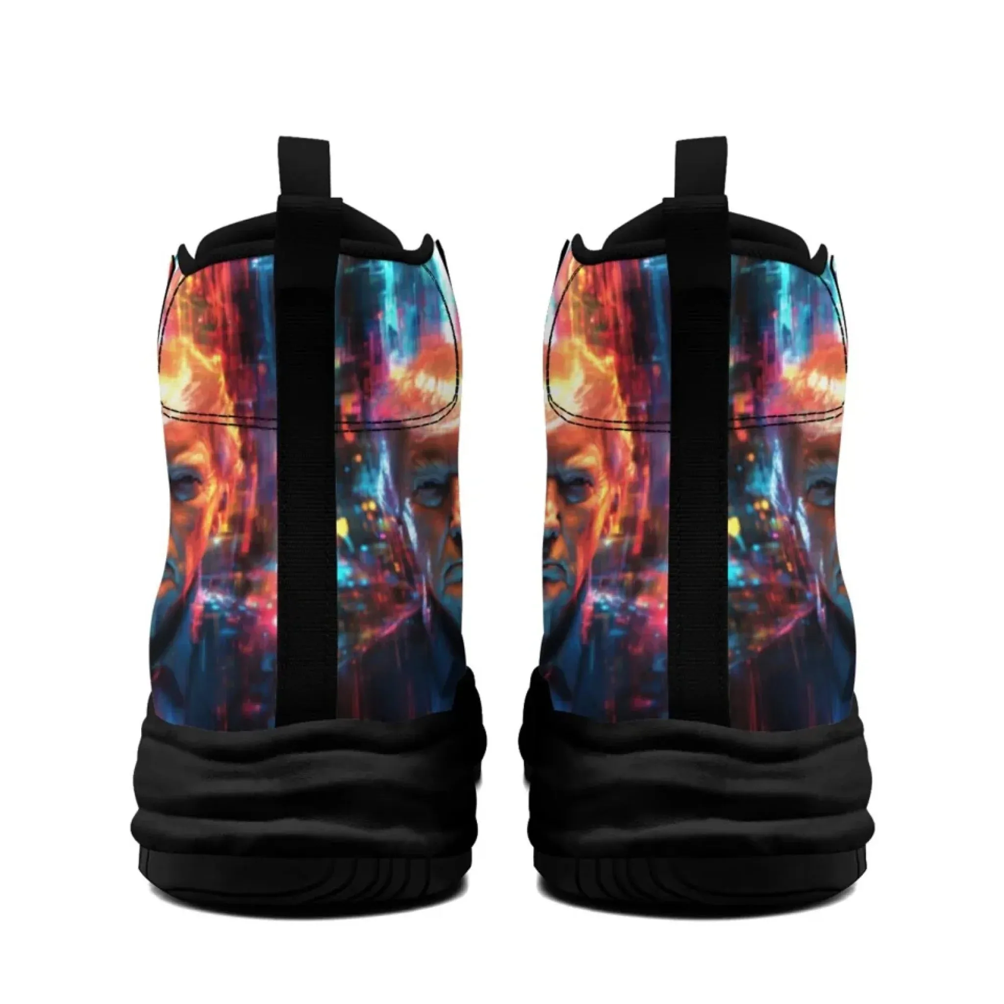 Personalized Trump Sneakers, Custom Pride Leather High Top Shoes, Bio-degradable Unisex Shoes
