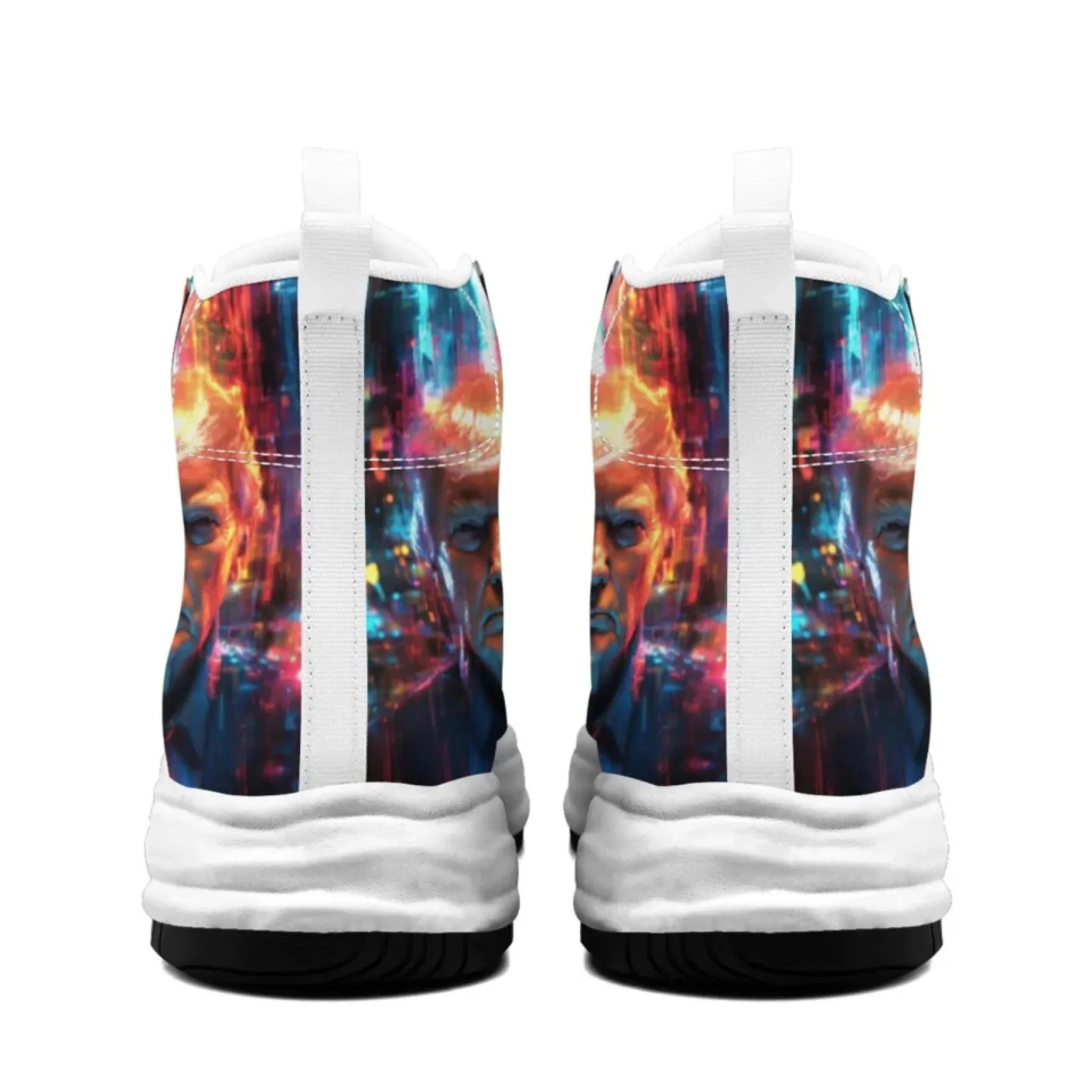 Personalized Trump Sneakers, Custom Pride Leather High Top Shoes, Bio-degradable Unisex Shoes