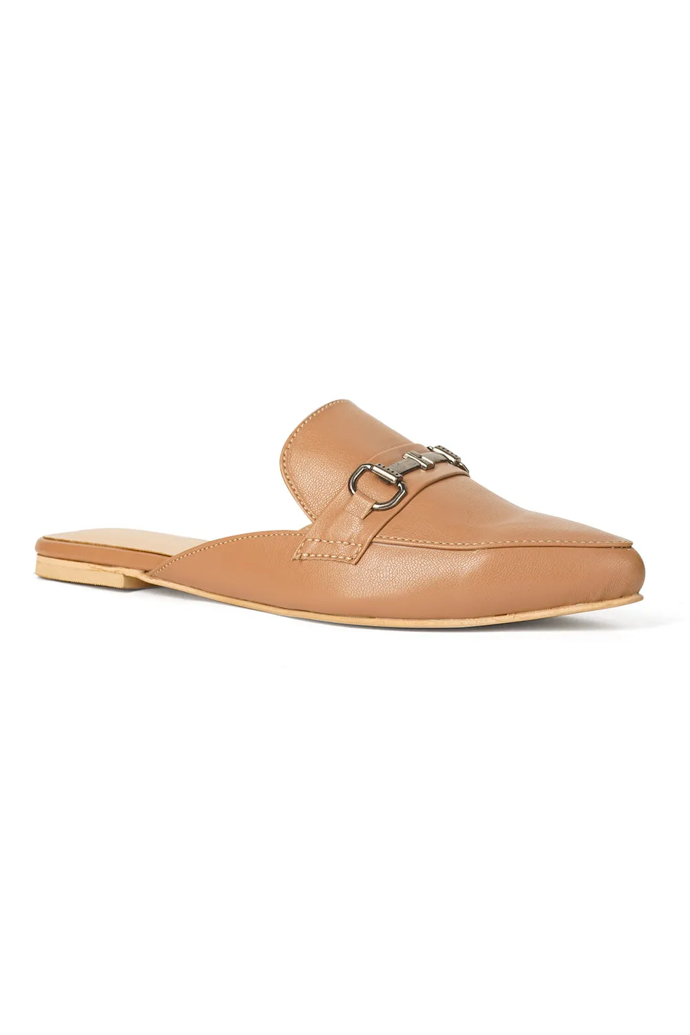 SOLES Pointed Toe Flat Mules