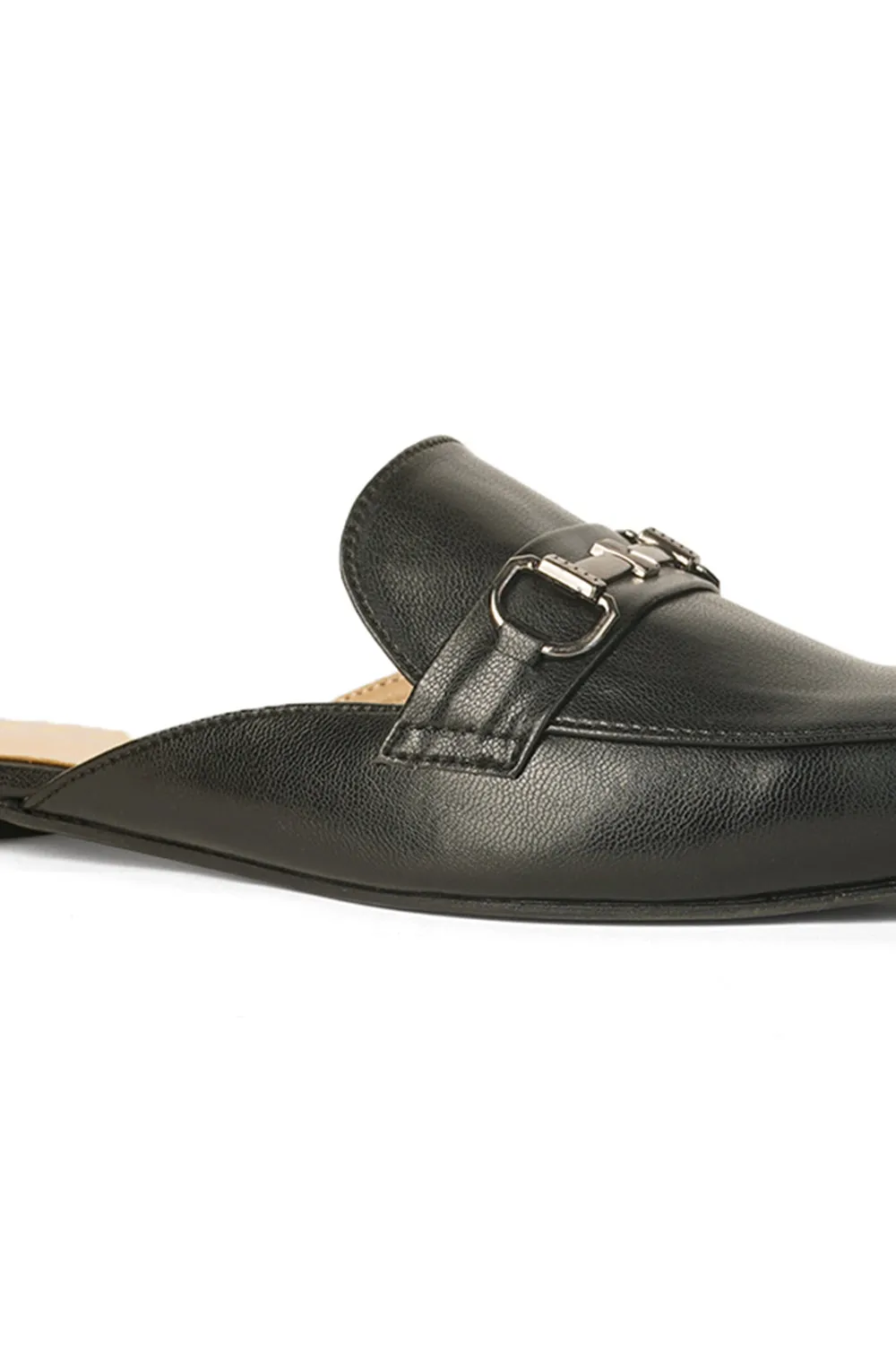 SOLES Pointed Toe Flat Mules