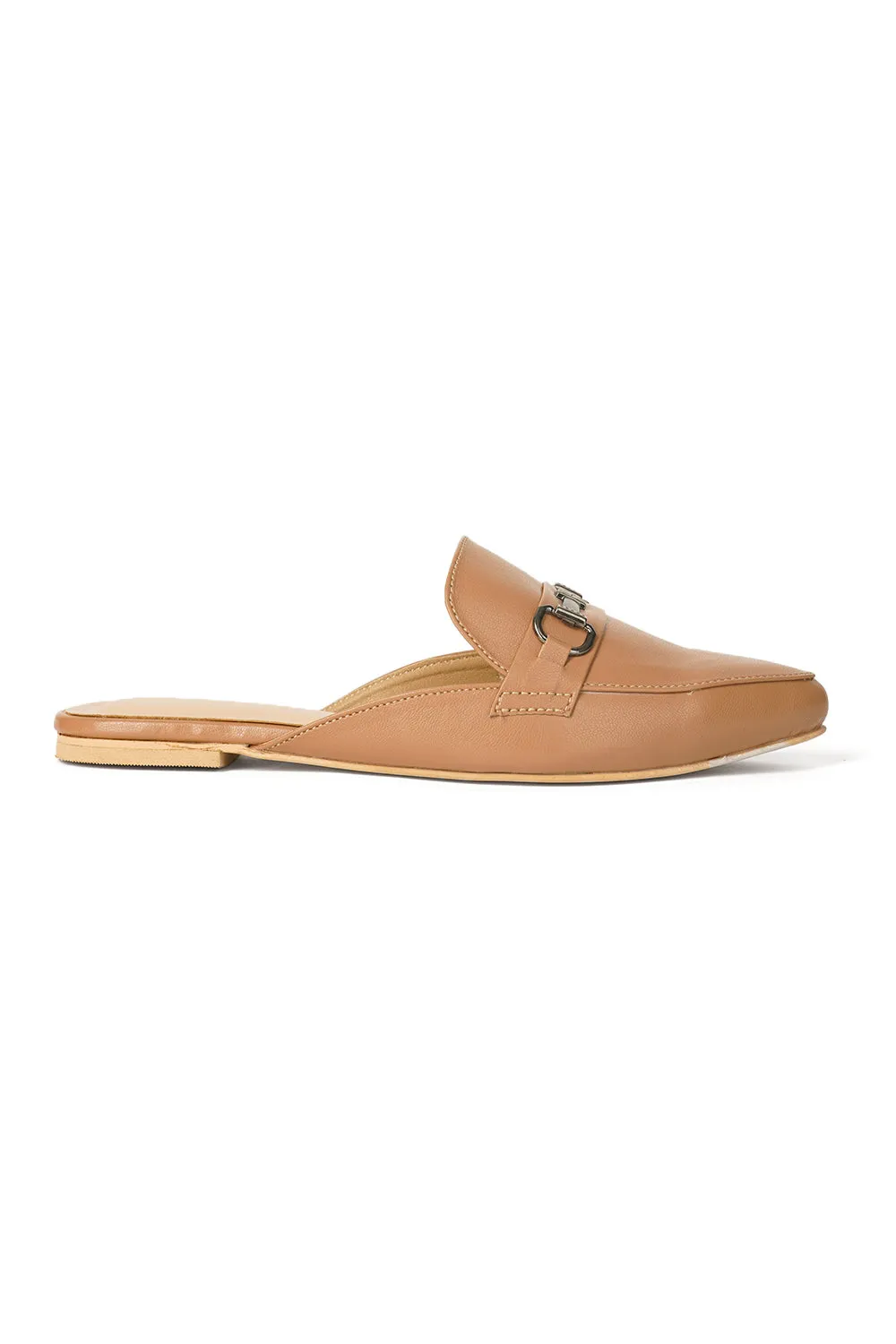 SOLES Pointed Toe Flat Mules