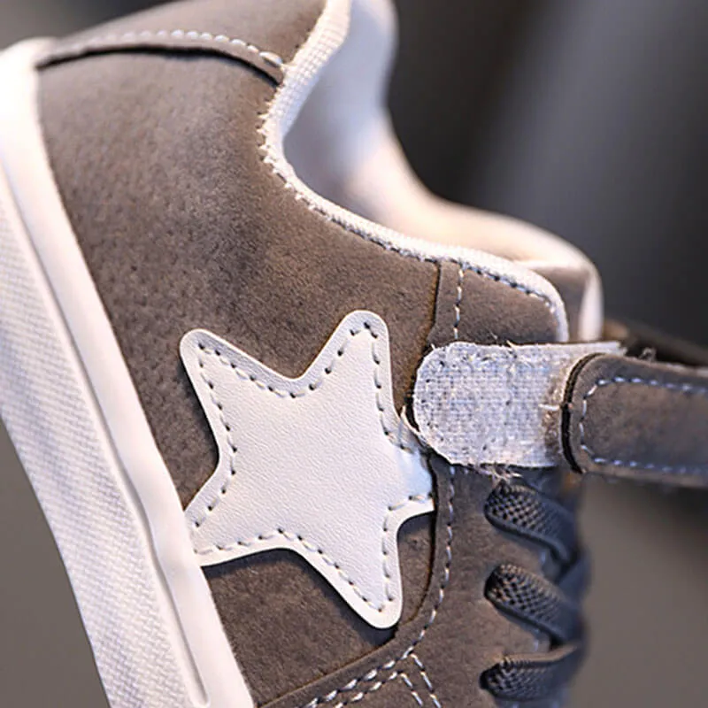 Star Pattern Velcro Sneakers