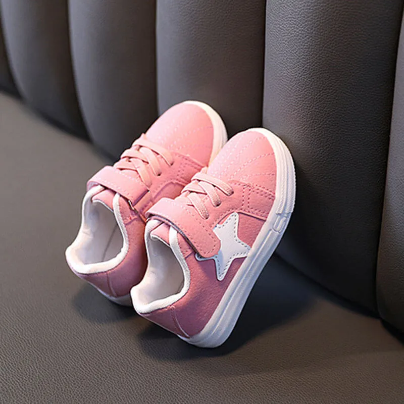 Star Pattern Velcro Sneakers