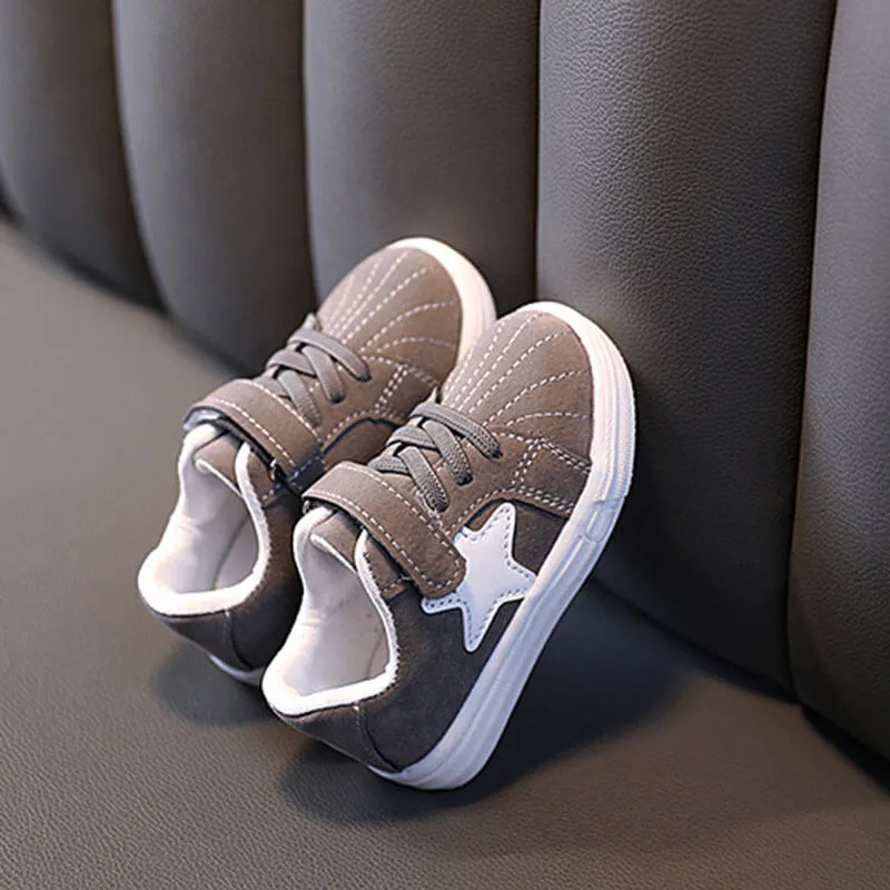 Star Pattern Velcro Sneakers