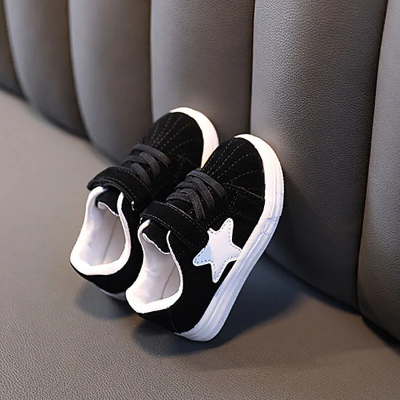 Star Pattern Velcro Sneakers