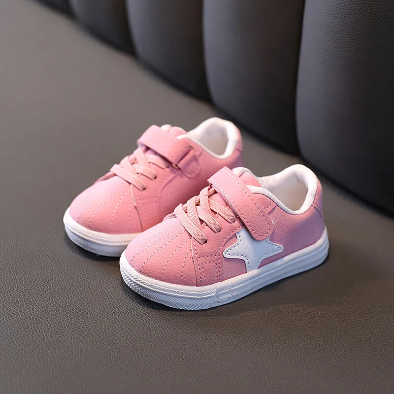 Star Pattern Velcro Sneakers