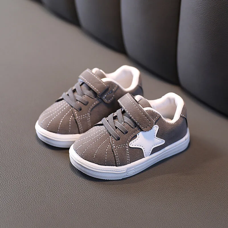 Star Pattern Velcro Sneakers