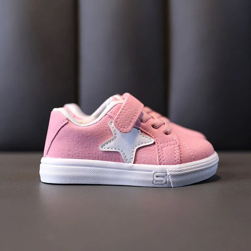 Star Pattern Velcro Sneakers