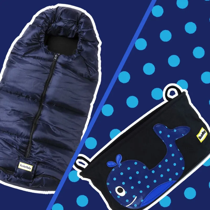 Stroller Footmuff Igloo Blue Night