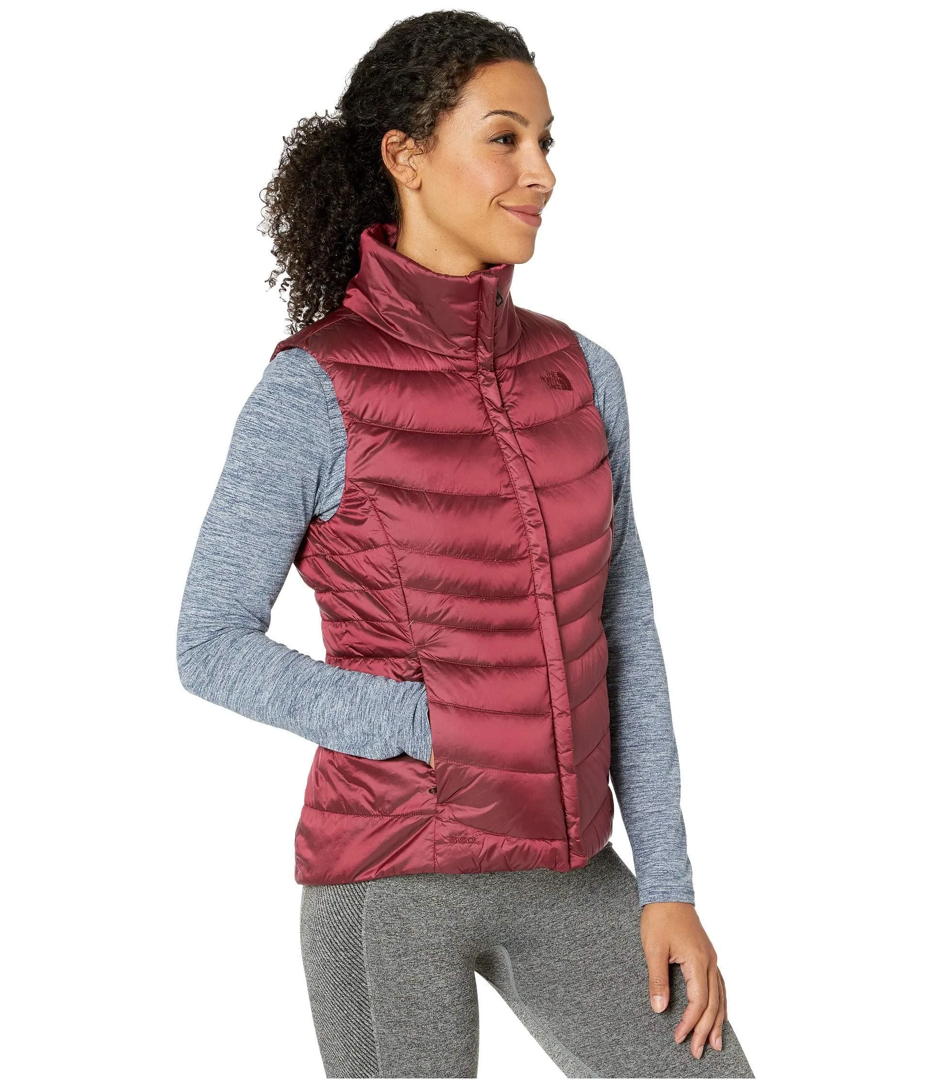 The North Face Women's Aconcagua Vest II, Shiny Deep Garnet Red, M