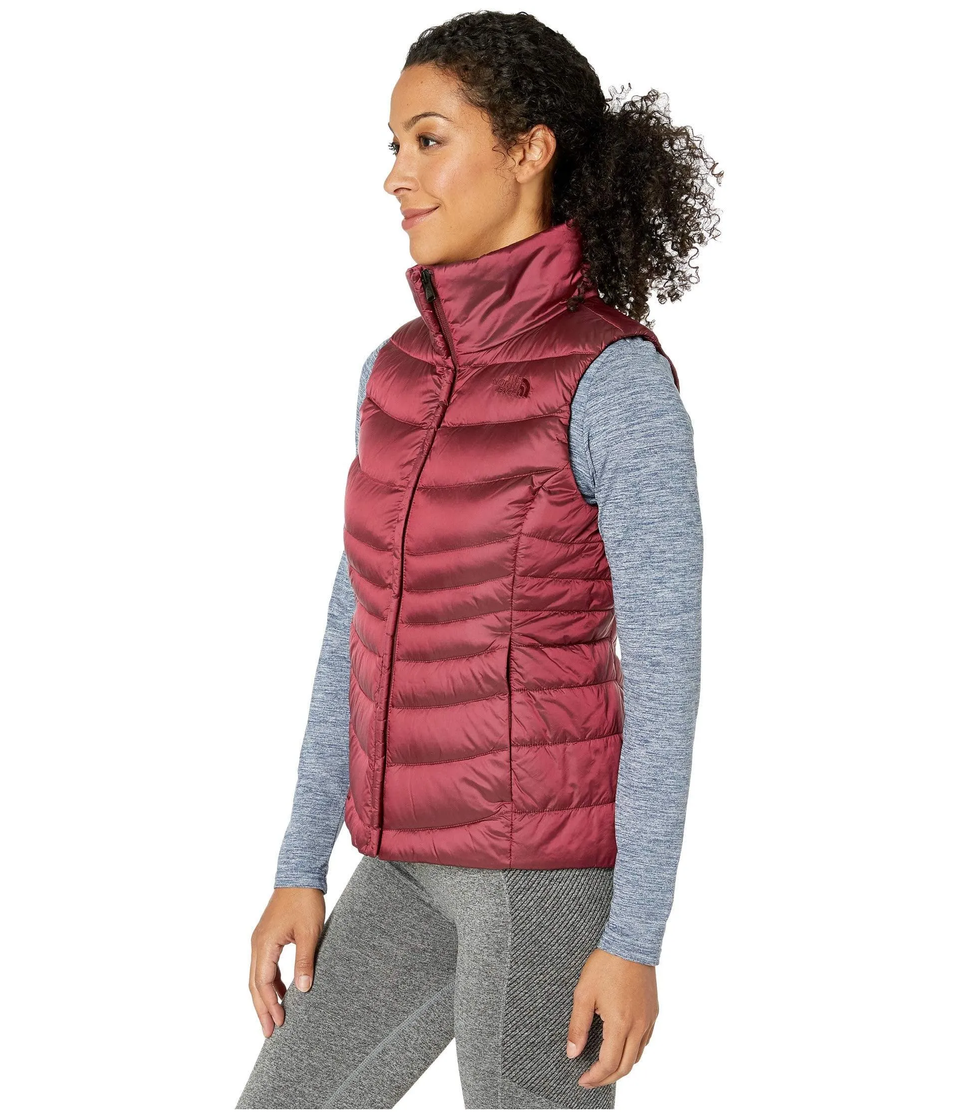 The North Face Women's Aconcagua Vest II, Shiny Deep Garnet Red, M