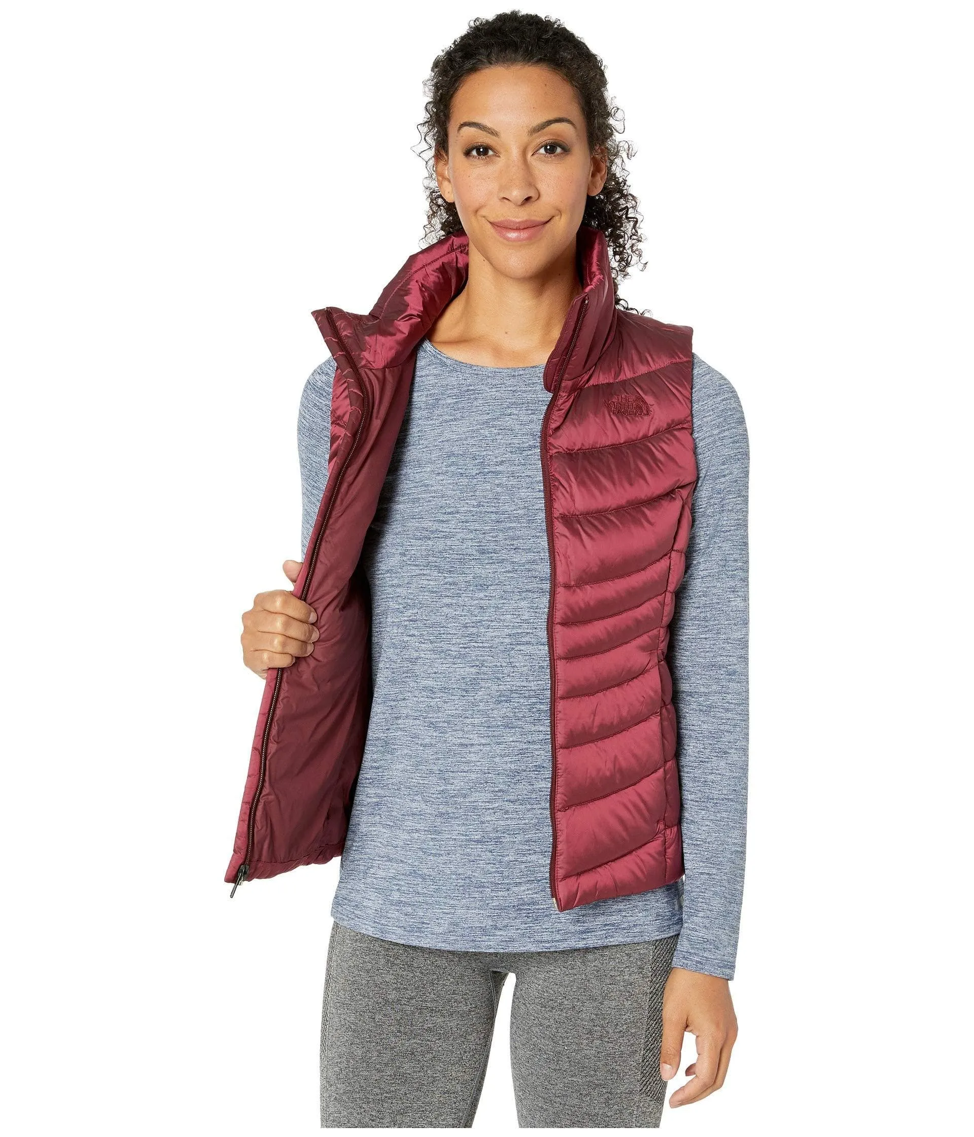 The North Face Women's Aconcagua Vest II, Shiny Deep Garnet Red, M