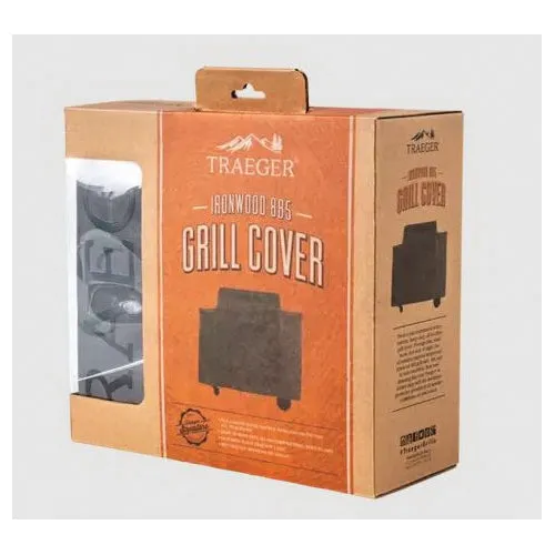 TRAEGER BAC513 Full Length Grill Cover, 54 in L, Hydrotuff, Gray, For Use With: Ironwood 885 Grills